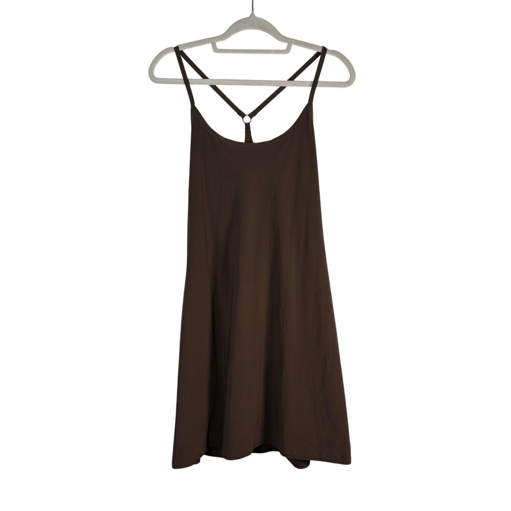 Outdoor Voices Brown Exercise Dress Tennis Activewear Mini BuiltIn Shorts L